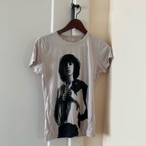 Vintage Patti Smith Banga Tour 2012 T-Shirt with Mapplethorpe Horses Image